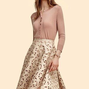 Ann Taylor Floral Cut Full Skirt